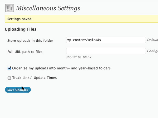 Creating and uploading an uploads folder structure